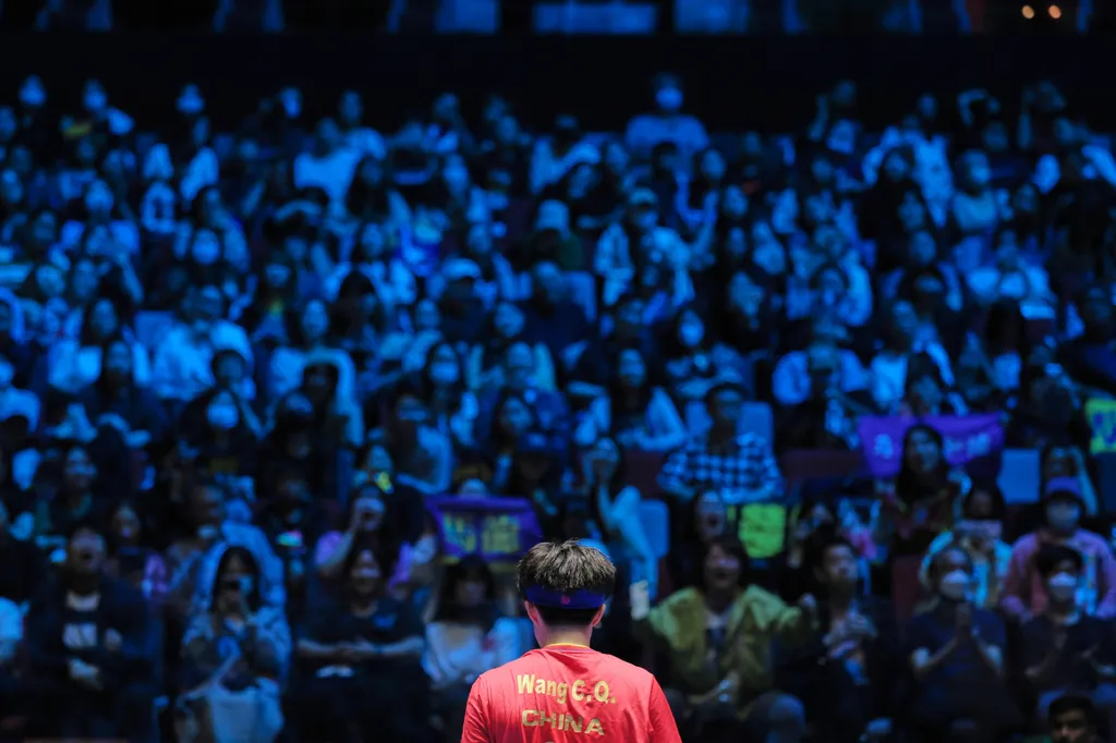 Wang Chuqin at ITTF Table Tennis World Cup Macao 2024