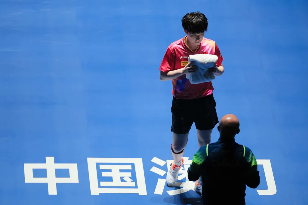 Wang Chuqin at ITTF Table Tennis World Cup Macao 2024