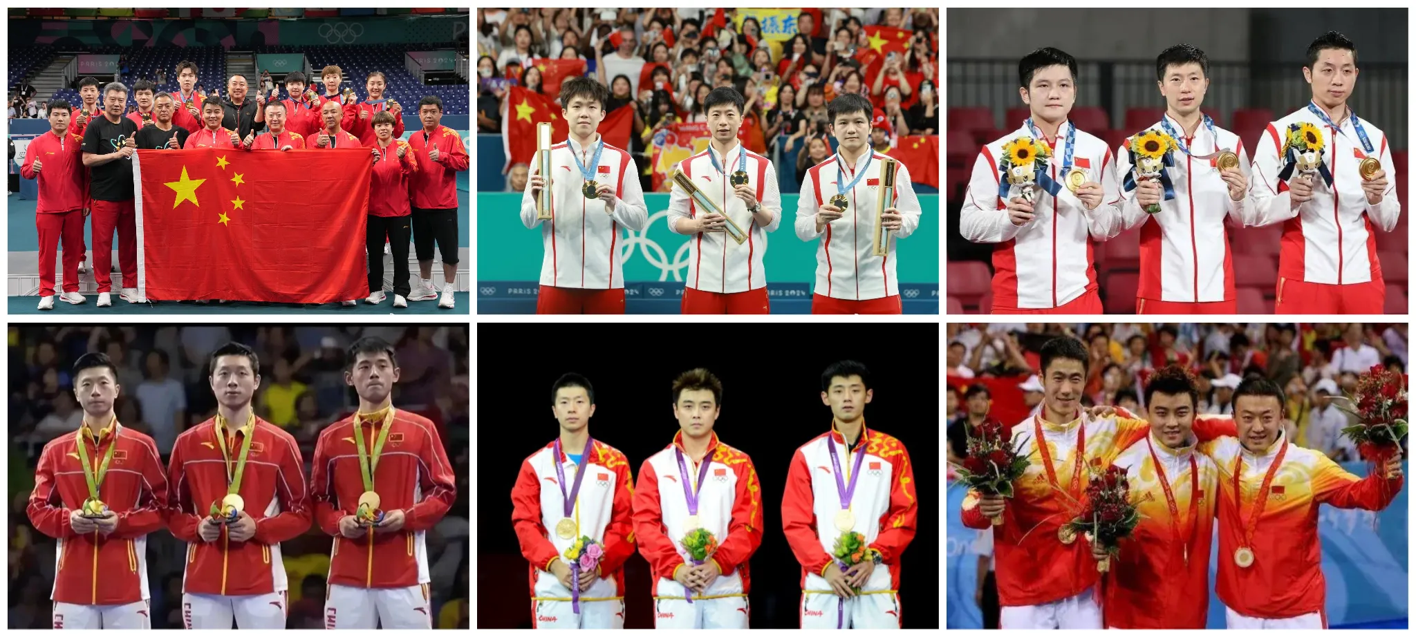 Olympic Table Tennis Mens Teams Gold 2008-2024