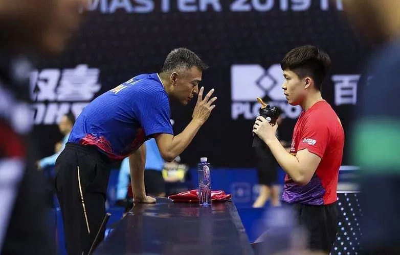 Wang Chuqin and Coach Qin Zhijian 王楚钦与教练秦志戬