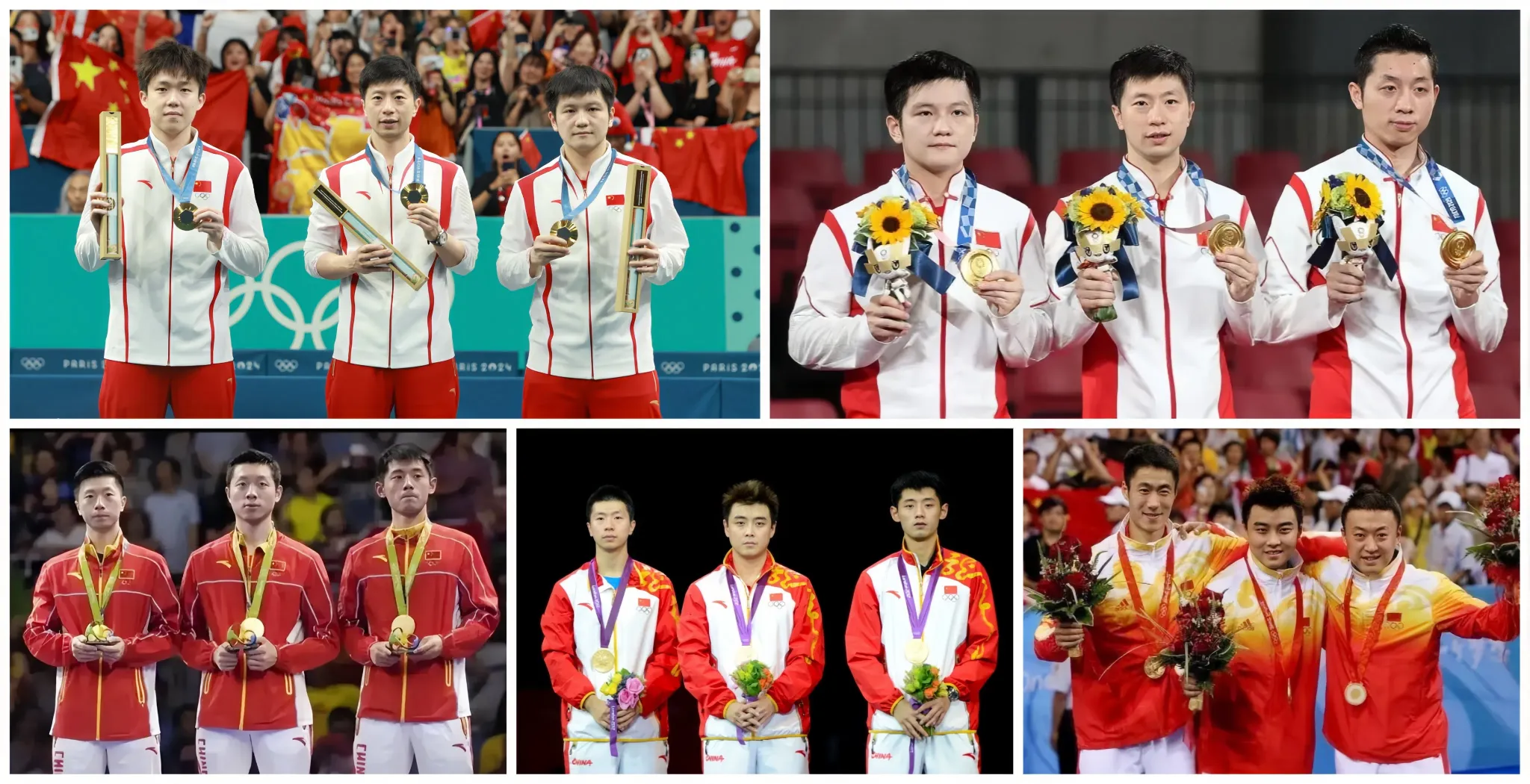 Olympic Table Tennis Mens Teams Gold 2008-2024